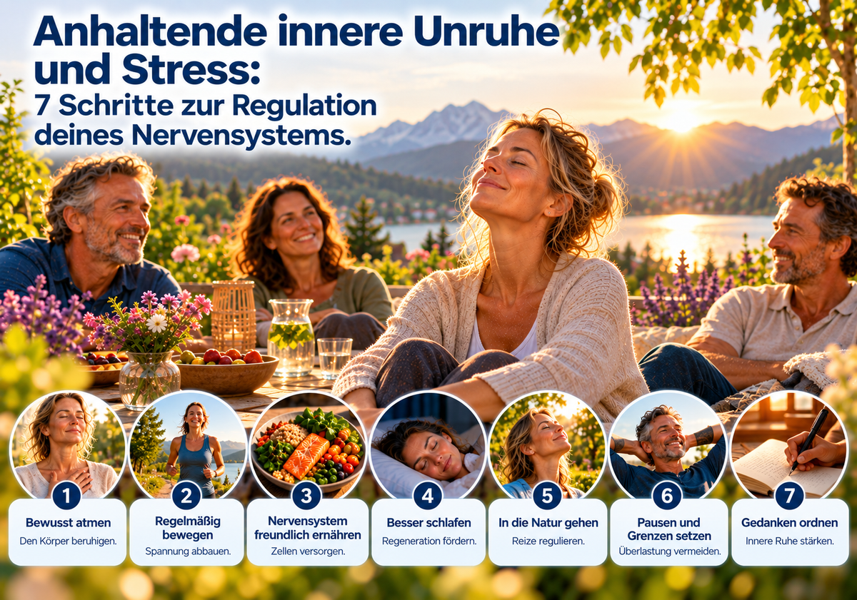 Anhaltende innere Unruhe und Stress: 7 Schritte zur Regulation deines Nervensystems