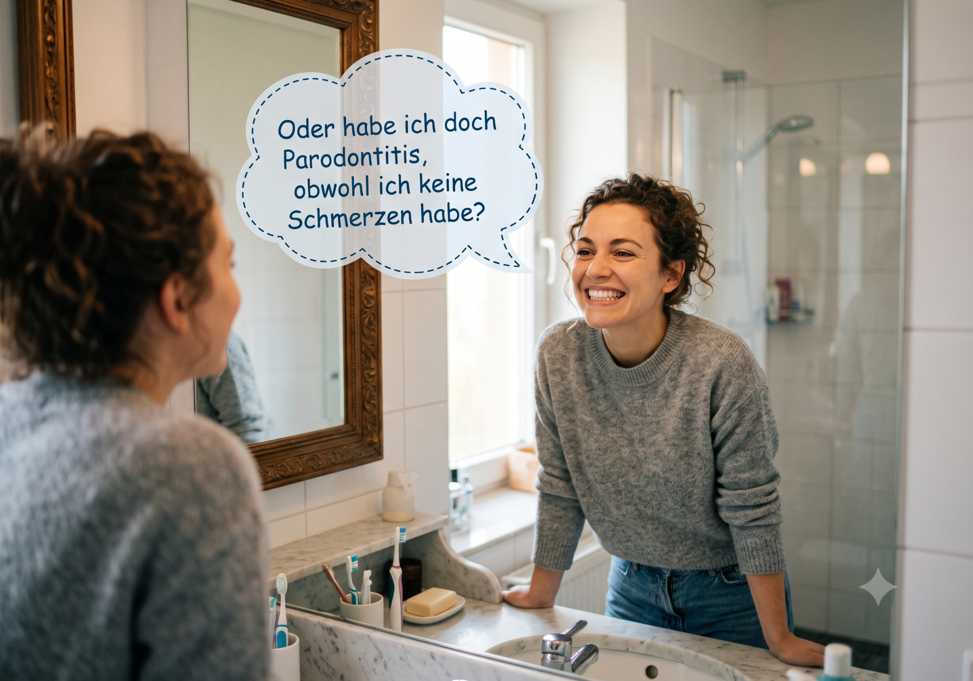 Kann ich Parodontitis haben, obwohl ich gar keine Schmerzen habe?