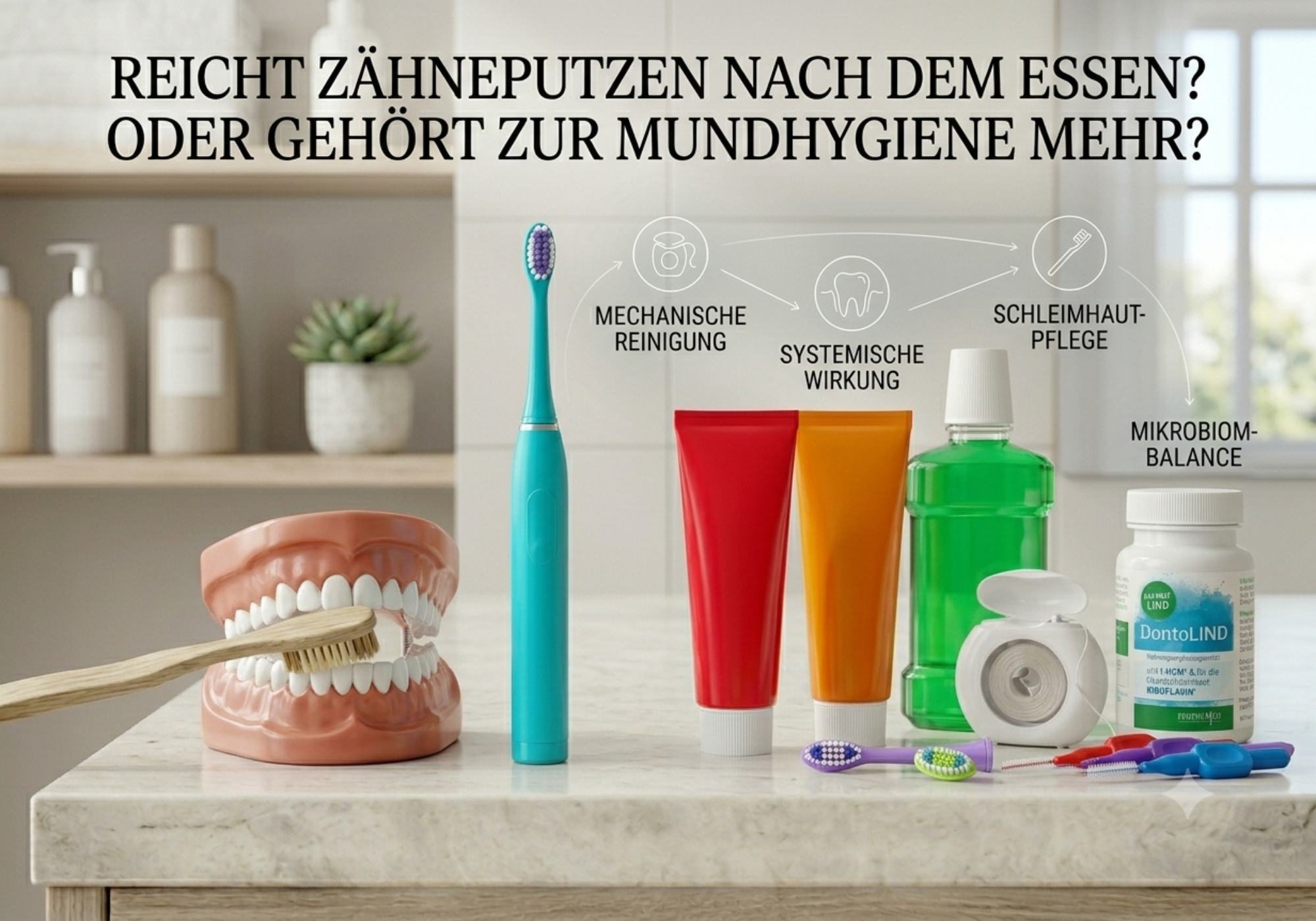 Reicht Zähneputzen nach dem Essen oder gehört zur Mundhygiene mehr?