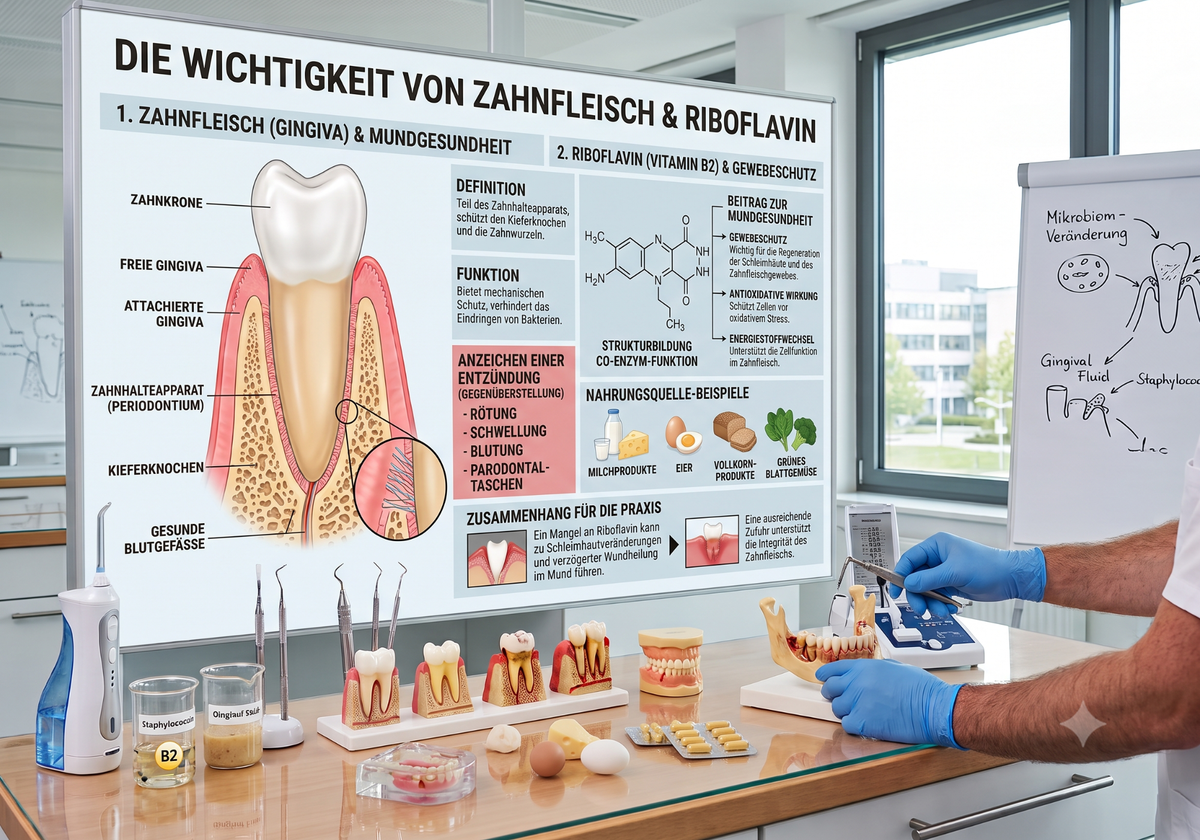 Riboflavin (Vitamin B2) und die Mundschleimhaut: Ein natürlicher Baustein