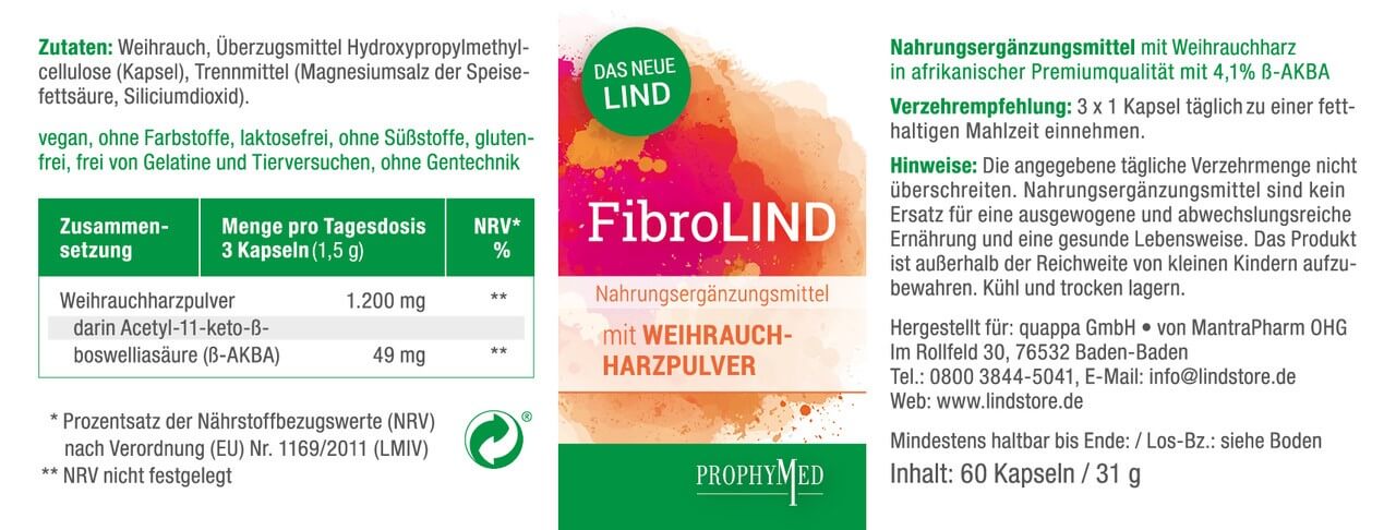 FibroLIND – hochwertiger Weihrauch zur Unterstützung des seelischen Wohlbefindens