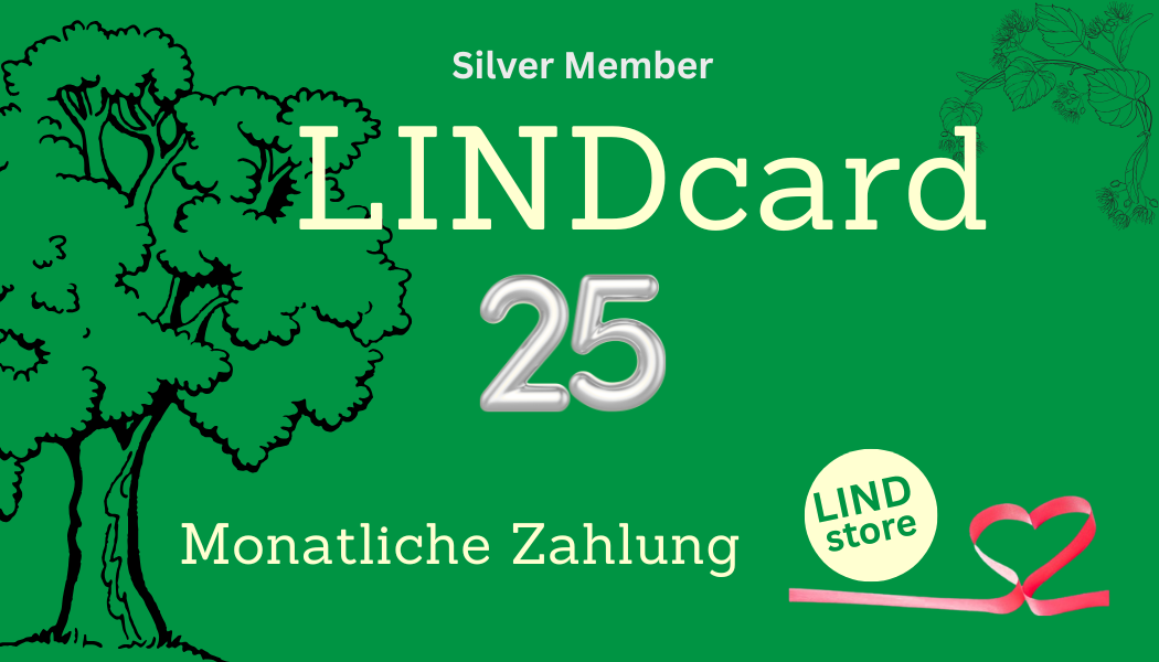 LINDcard 25 "Silver Member" Jahresvertrag mit monatlicher Zahlung
