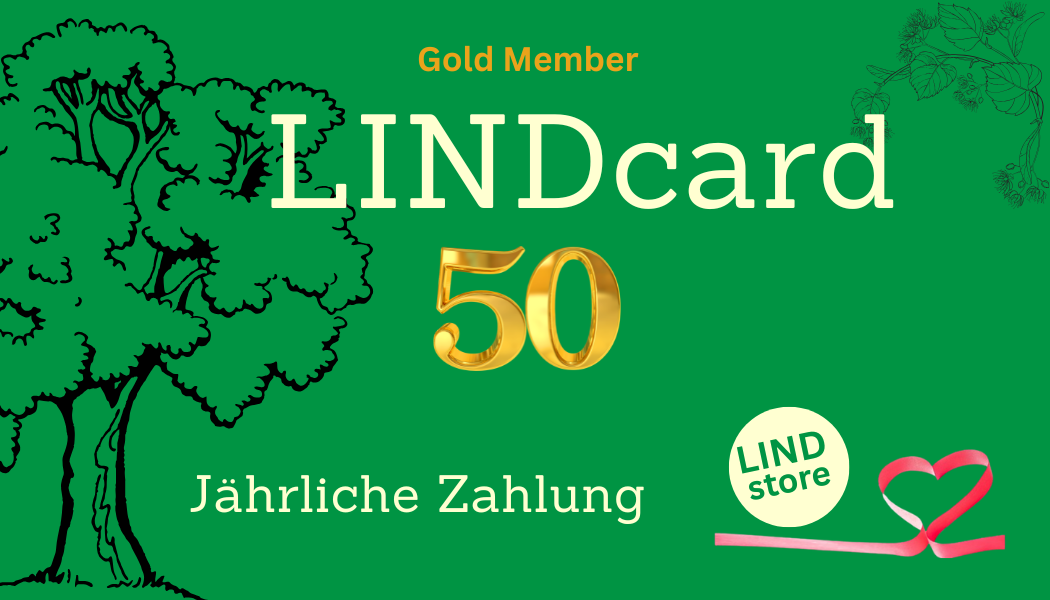 LINDcard 50 – "Gold Member" Jährliche Zahlung und du sparst 2 Monatsraten