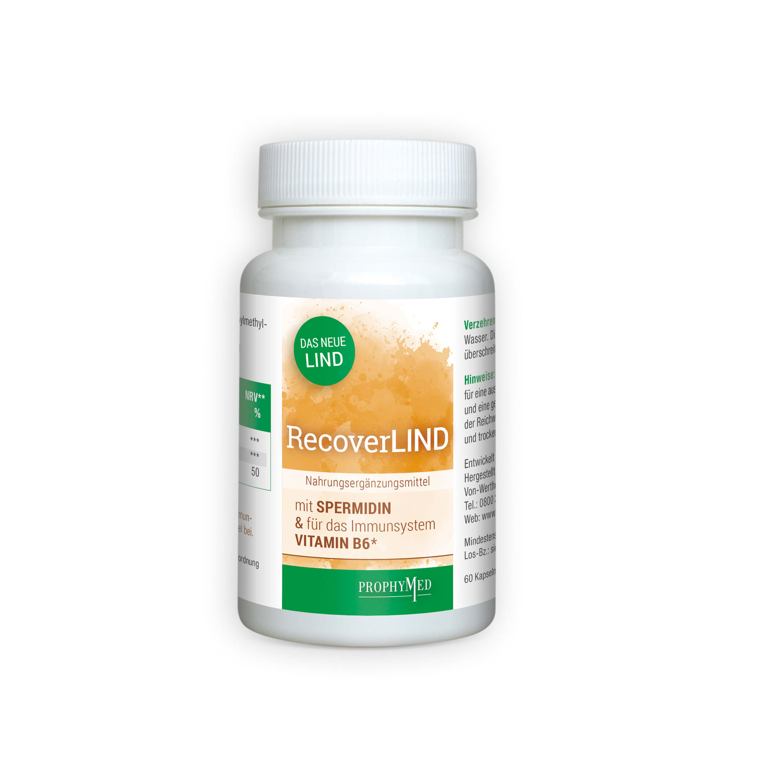 RecoverLIND – Mit Spermidin als Kur und Vitamin B6* zur Unterstützung des Immunsystems – bewährt seit 2020