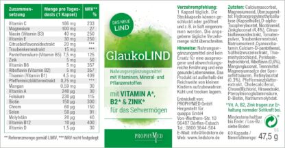 Nahrungsergänzungsmittel GlaukoLIND 4